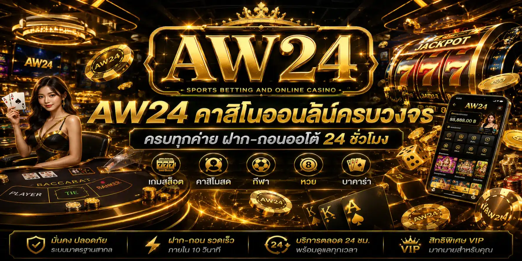 AW24 บริการคาสิโนออนไลน์